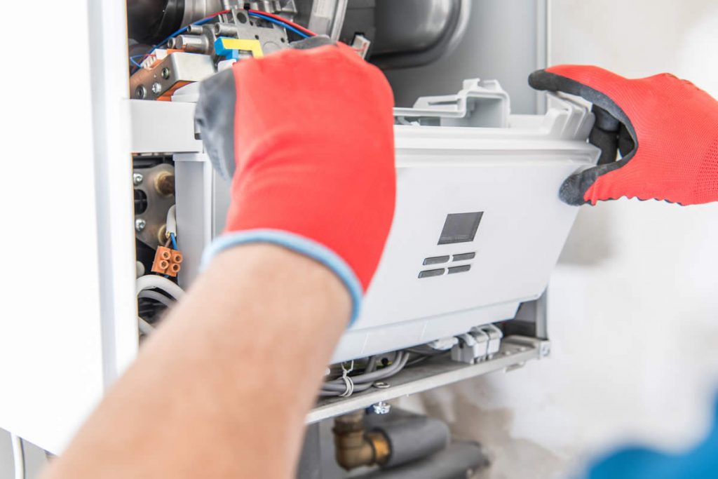 Illustrative boiler inspection scene
